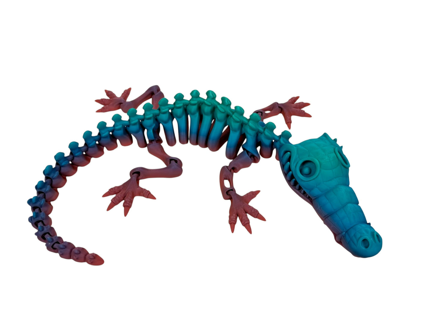 Flexi Crocodile Skeleton – 3D Printed Articulated Figure