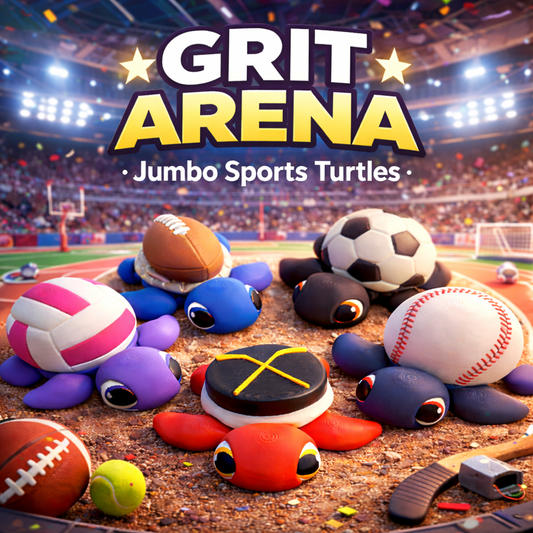 GRIT Friends Jumbo Sports Turtles - 3D Printed
