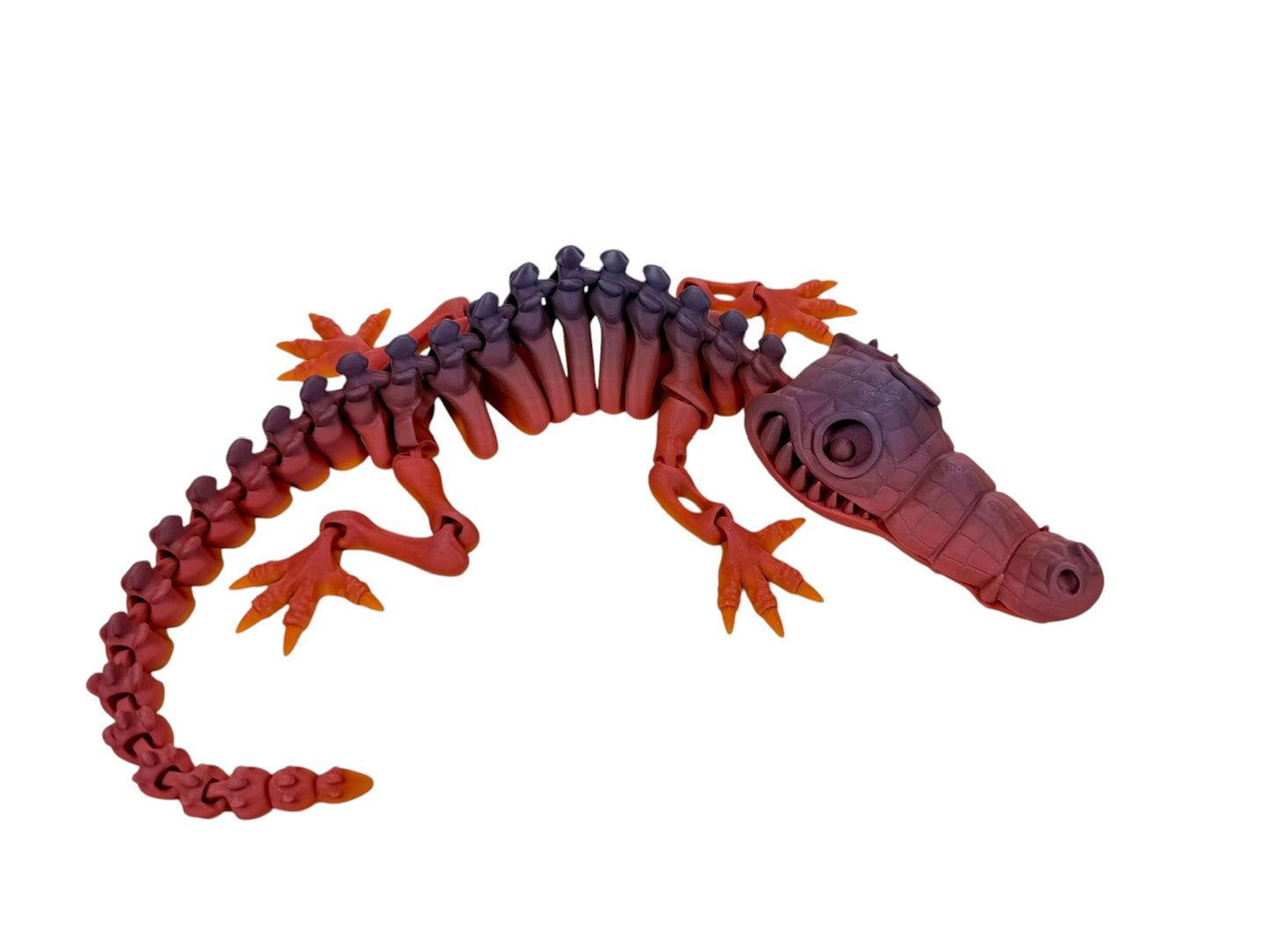 Flexi Crocodile Skeleton – 3D Printed Articulated Figure