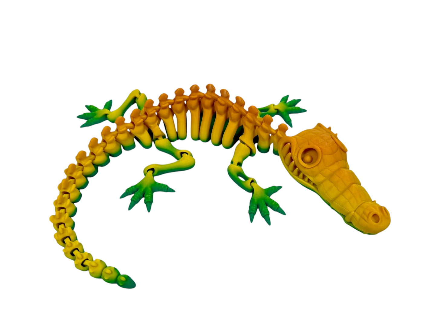 Flexi Crocodile Skeleton – 3D Printed Articulated Figure