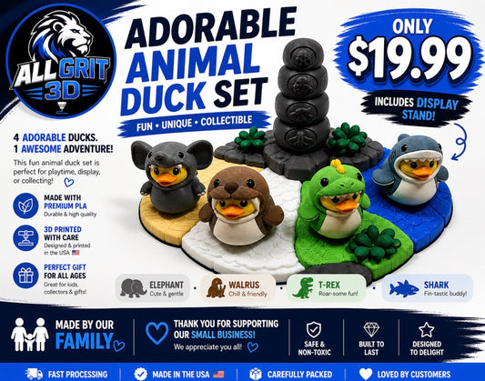Animal Duck Set with Stand