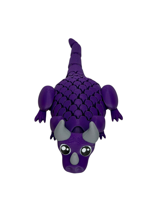 Floppy Fat Dragon Mesh Fidget | 3D Printed Articulated Dragon