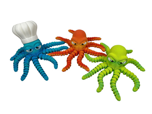 Flexi Octopus | 3D Printed Articulated Sea Creature