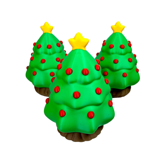 Christmas Tree Canister | 3D Printed Holiday Storage & Display Piece