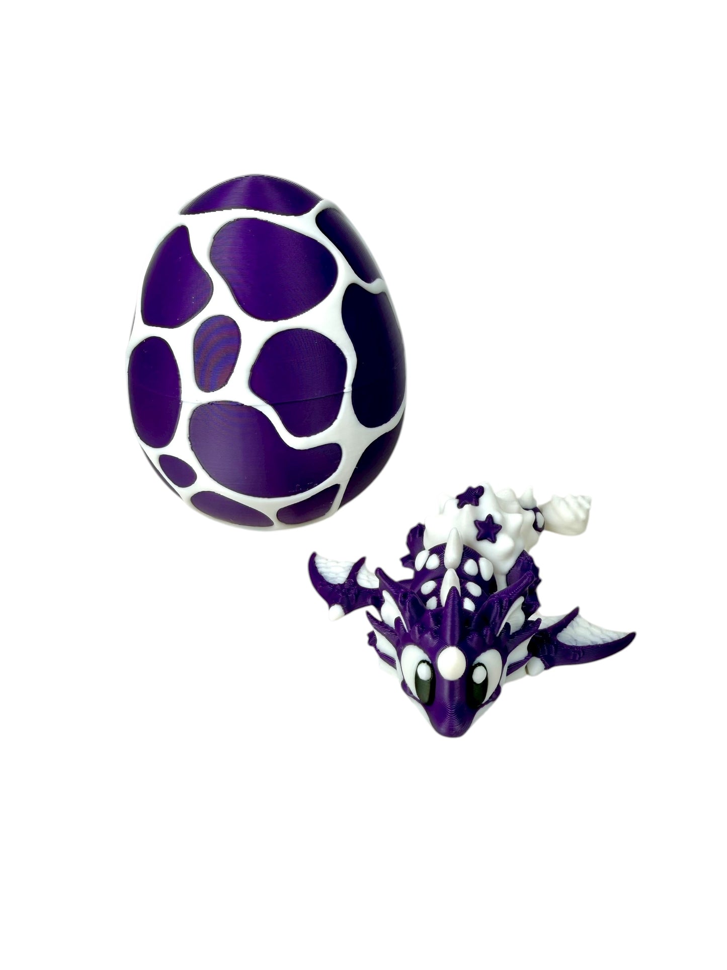 Dragon Egg Set | 3D Printed Egg with Matching Mini Flexi Dragon