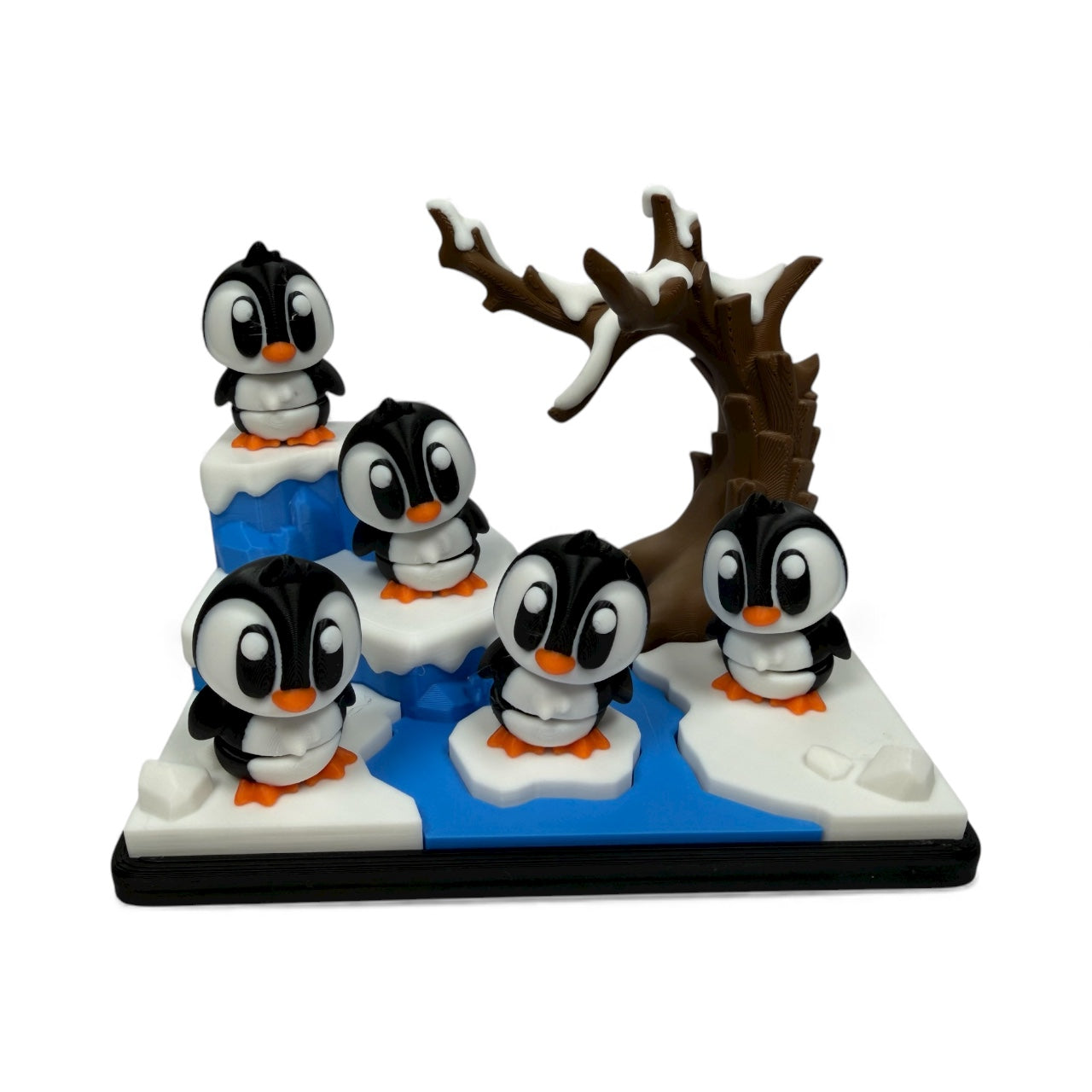 The Grit & Slide – Winter Edition | 3D Printed Penguin Scene Set