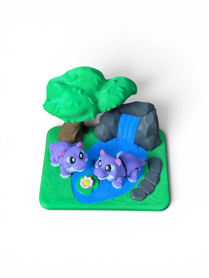 Hippo Waterfall Set