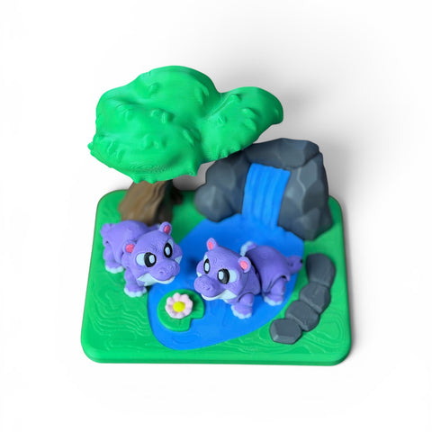 Hippo Waterfall Set